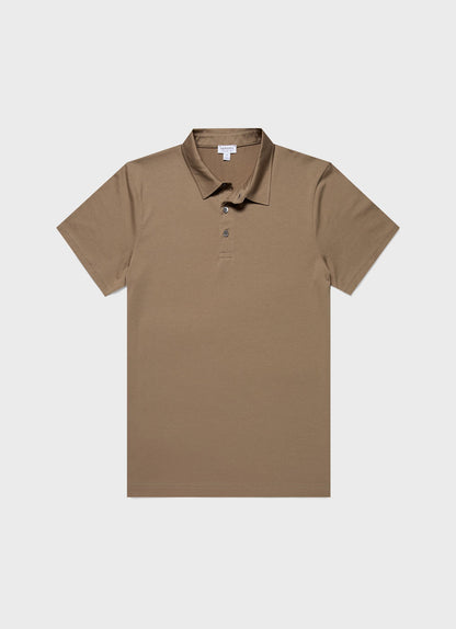 Mens Classic Jersey Polo Shirt In Dark Stone Mpol1052 Whdc