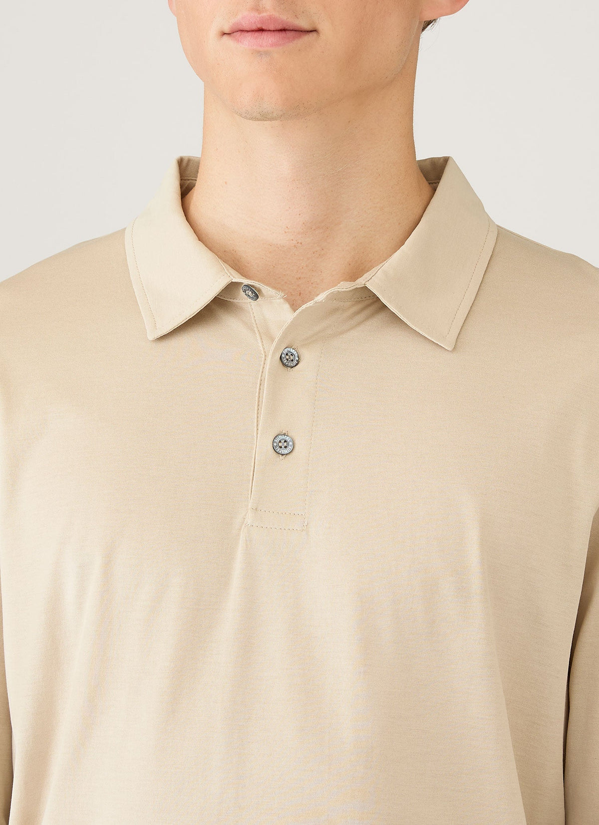 Mens Long Sleeve Classic Jersey Polo Shirt In Hazelwood Mpol1054 Brgt