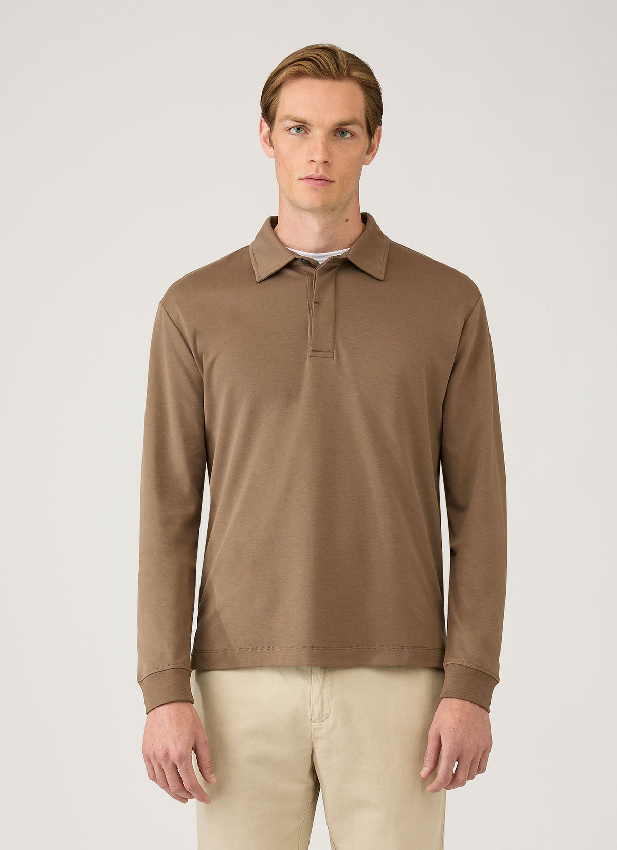 Mens Heavyweight Rugby Polo Shirt In Dark Cedar Mpol1066 Brgr