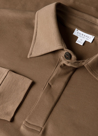 Mens Heavyweight Rugby Polo Shirt In Dark Cedar Mpol1066 Brgr