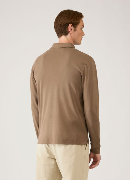 Mens Heavyweight Rugby Polo Shirt In Dark Cedar Mpol1066 Brgr