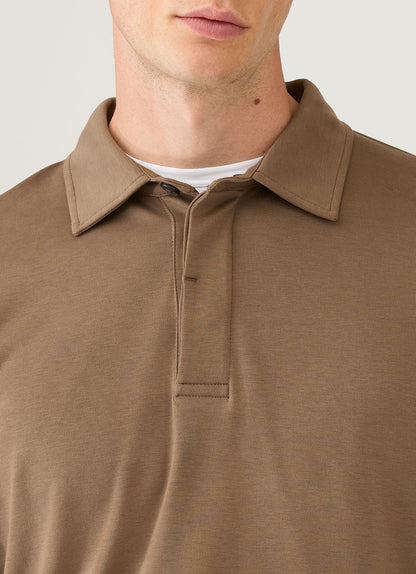 Mens Heavyweight Rugby Polo Shirt In Dark Cedar Mpol1066 Brgr
