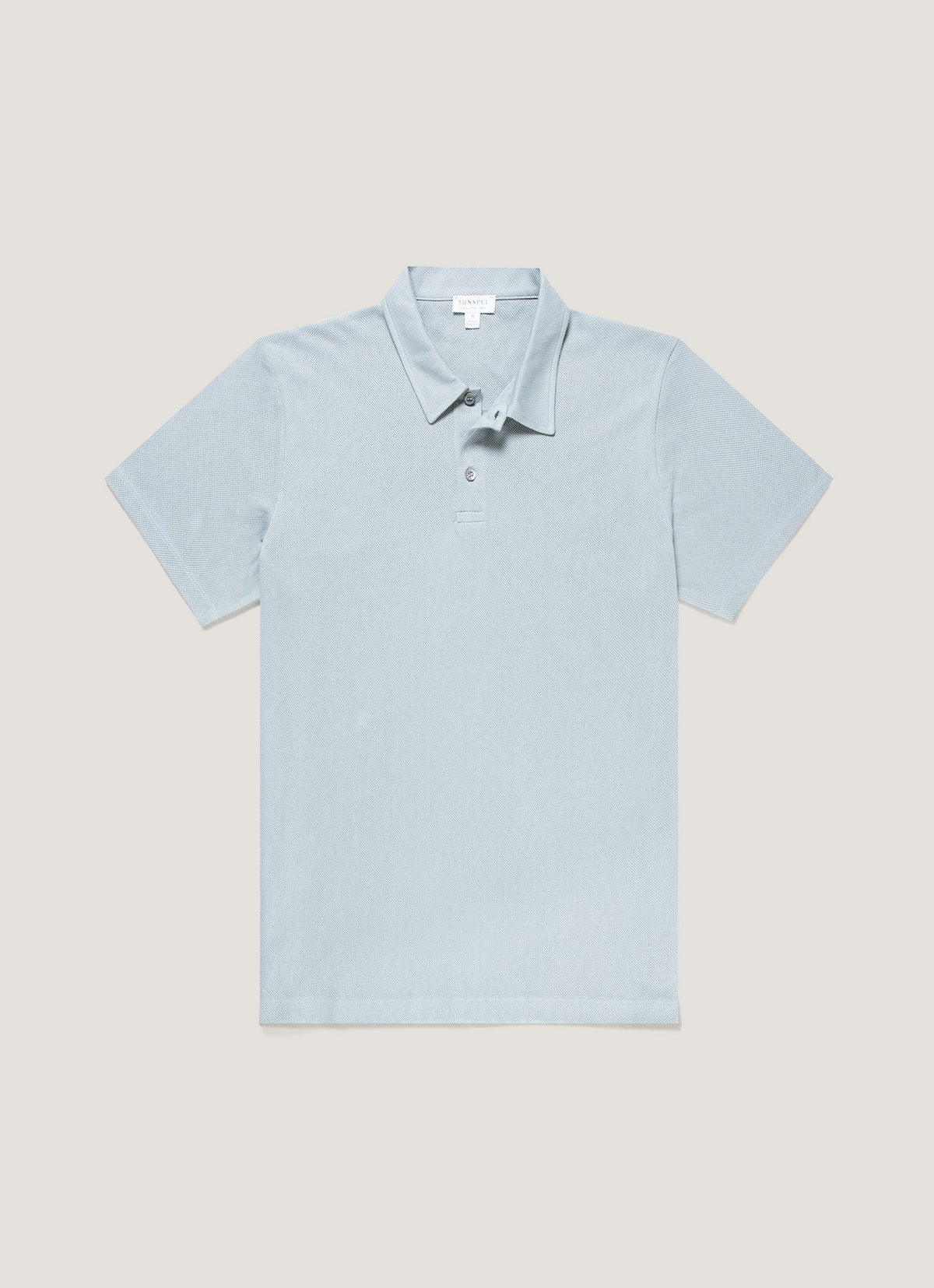 Mens Regular Fit Riviera Polo Shirt In Stone Blue Mpol1076 Buwt