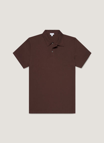Mens Regular Fit Riviera Polo Shirt In Bakelite Mpol1076 Rdel