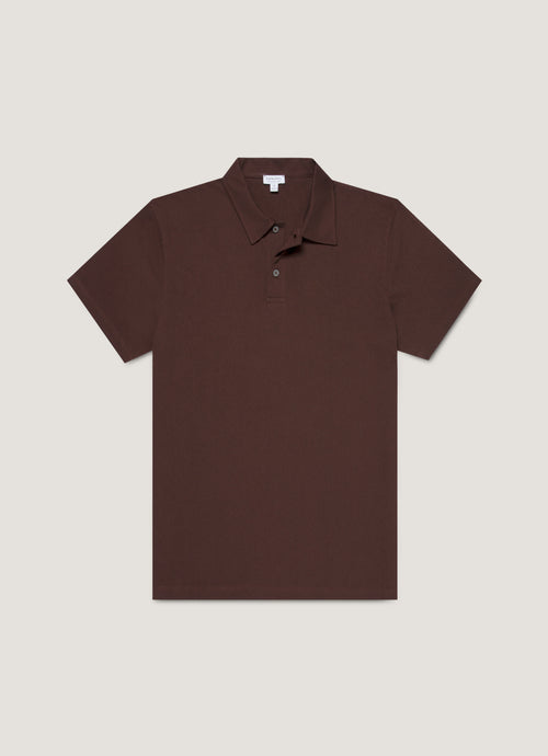 Mens Regular Fit Riviera Polo Shirt In Bakelite Mpol1076 Rdel