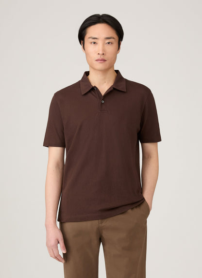 Mens Regular Fit Riviera Polo Shirt In Bakelite Mpol1076 Rdel