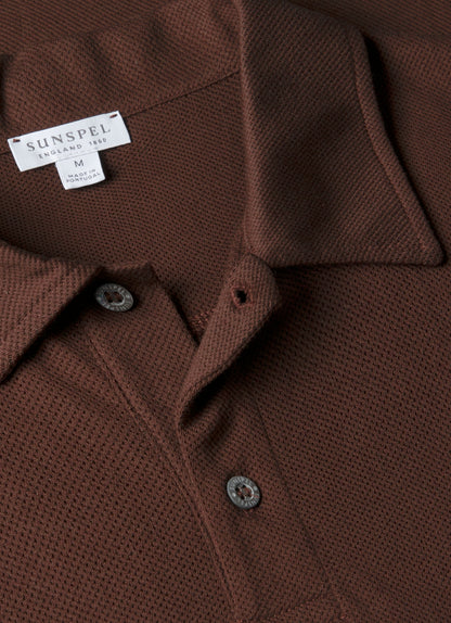 Mens Regular Fit Riviera Polo Shirt In Bakelite Mpol1076 Rdel