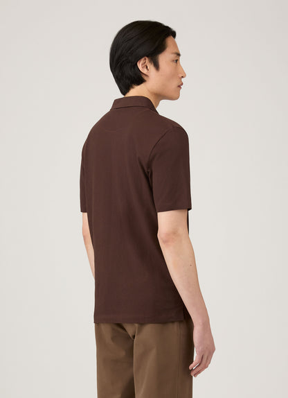 Mens Regular Fit Riviera Polo Shirt In Bakelite Mpol1076 Rdel