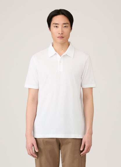 Mens Regular Fit Riviera Polo Shirt In White Mpol1076 Whaa