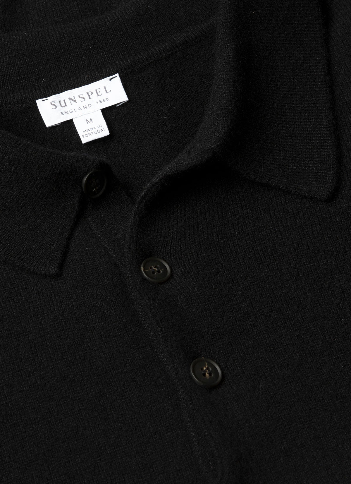 Mens Cashmere Polo Shirt In Black Mpol8293 Bkaa