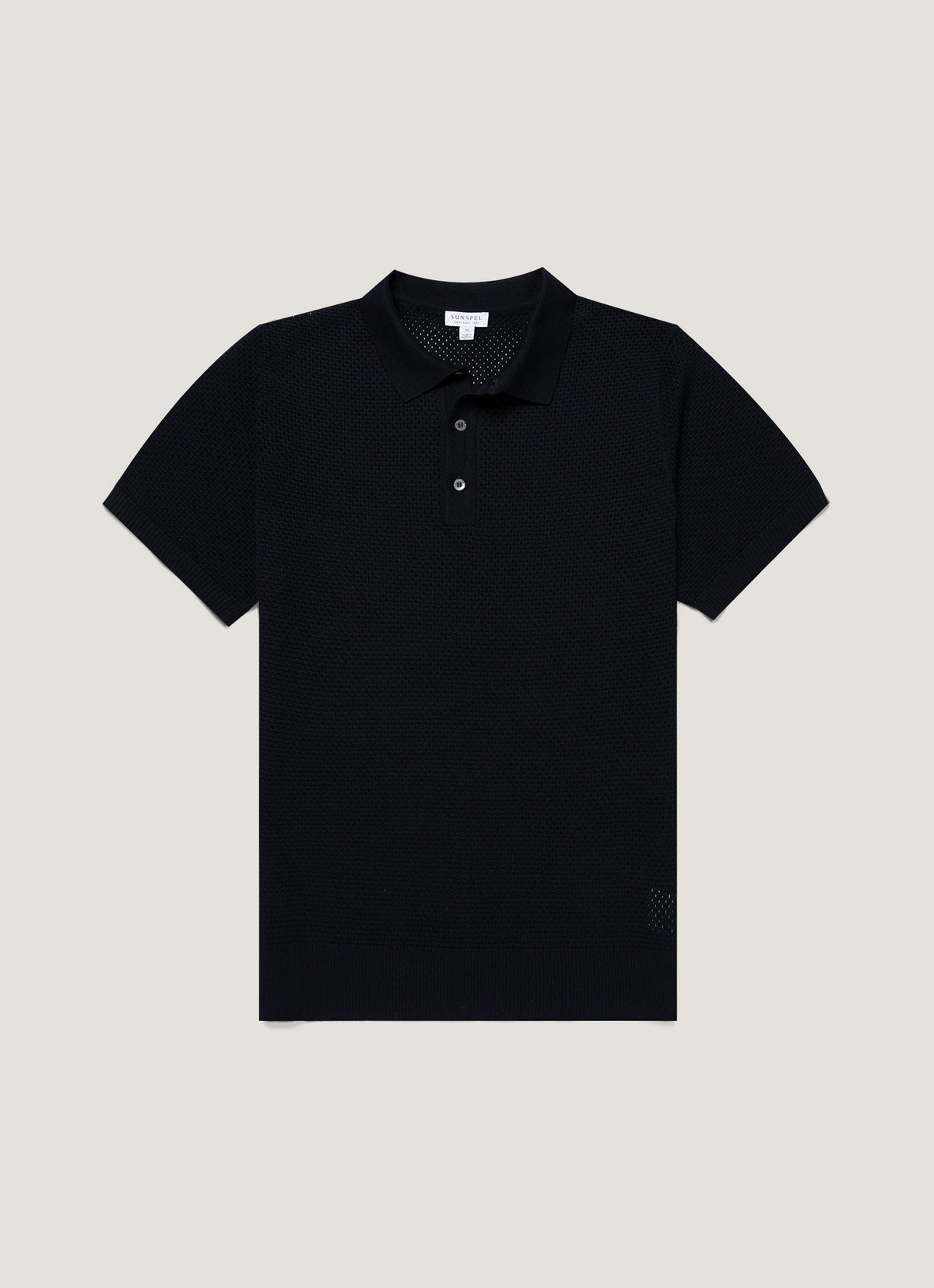 Mens Cotton Mesh Polo In Navy Mpol8316 Buaa