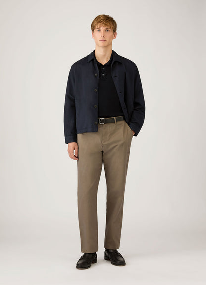 Mens Cotton Mesh Polo In Navy Mpol8316 Buaa