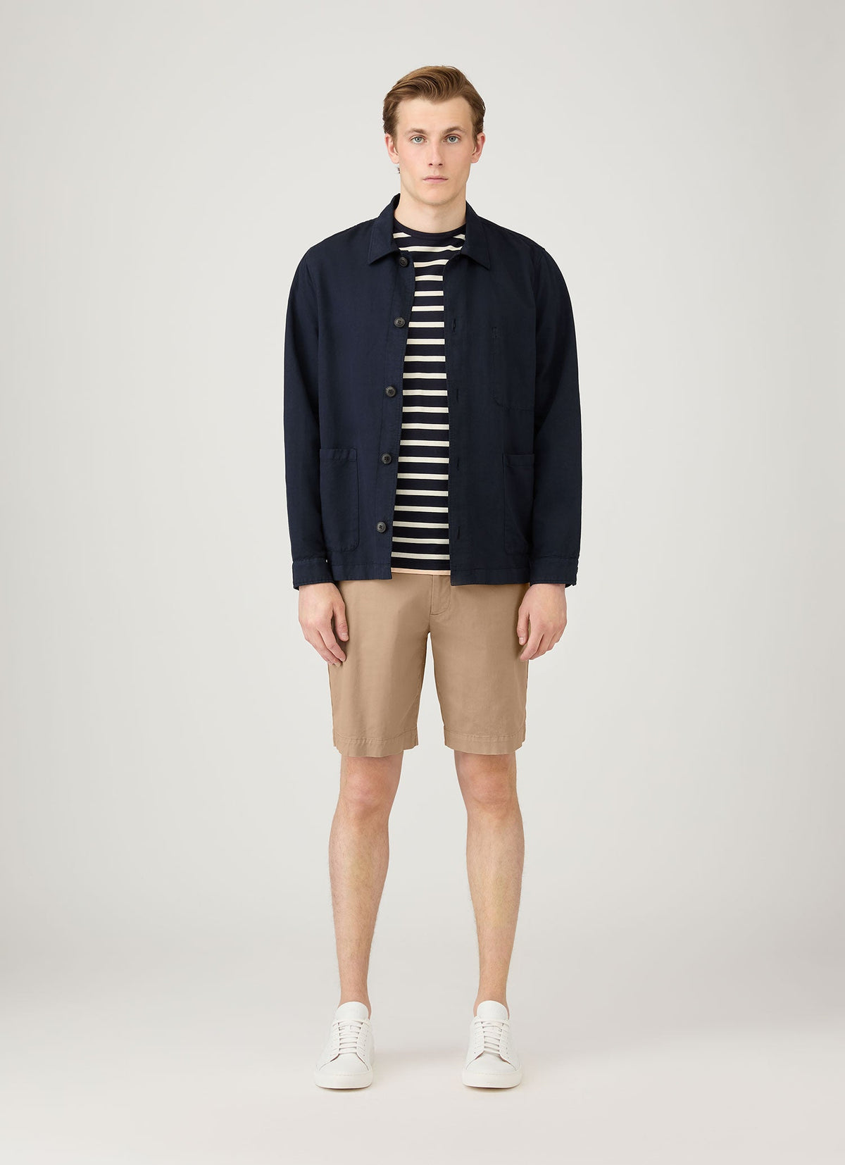 Mens Chino Shorts In Dark Stone Mshr3517 Whdc