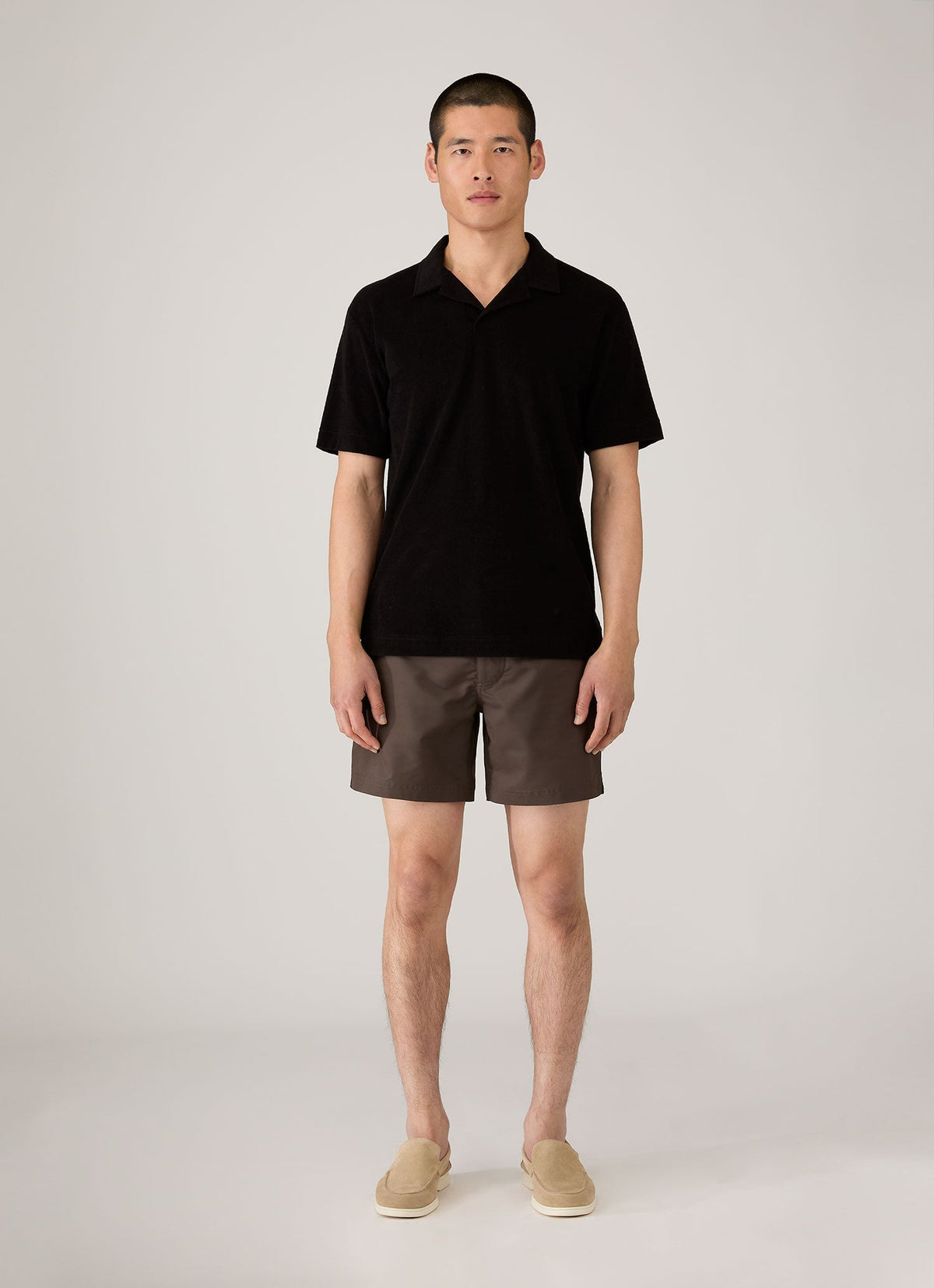 Mens Tailored Swim Shorts In Dark Walnut Mshr3704 Brgw