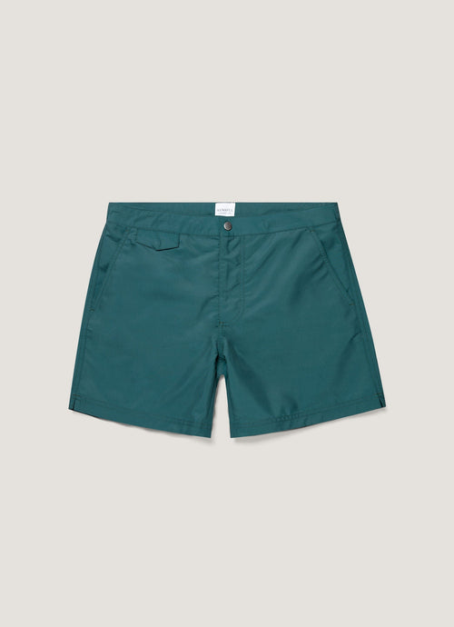 Mens Tailored Swim Shorts In Forest Mshr3704 Gnjd