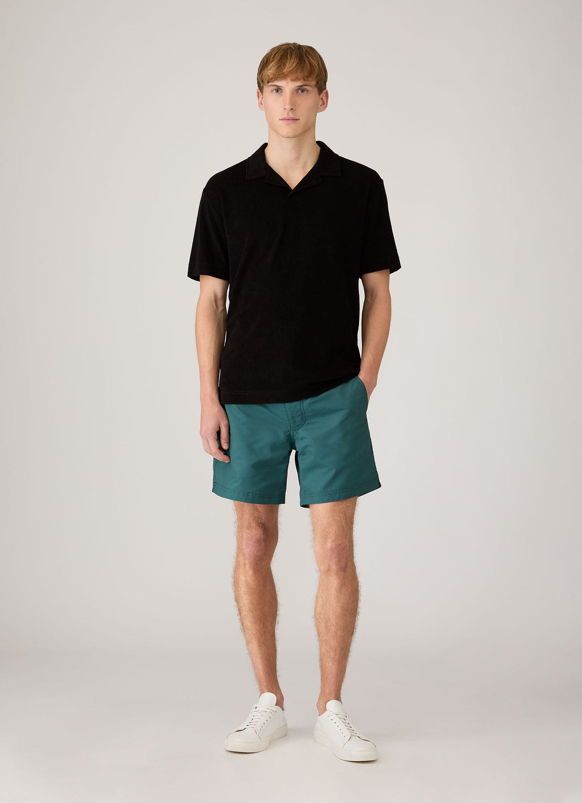 Mens Tailored Swim Shorts In Forest Mshr3704 Gnjd