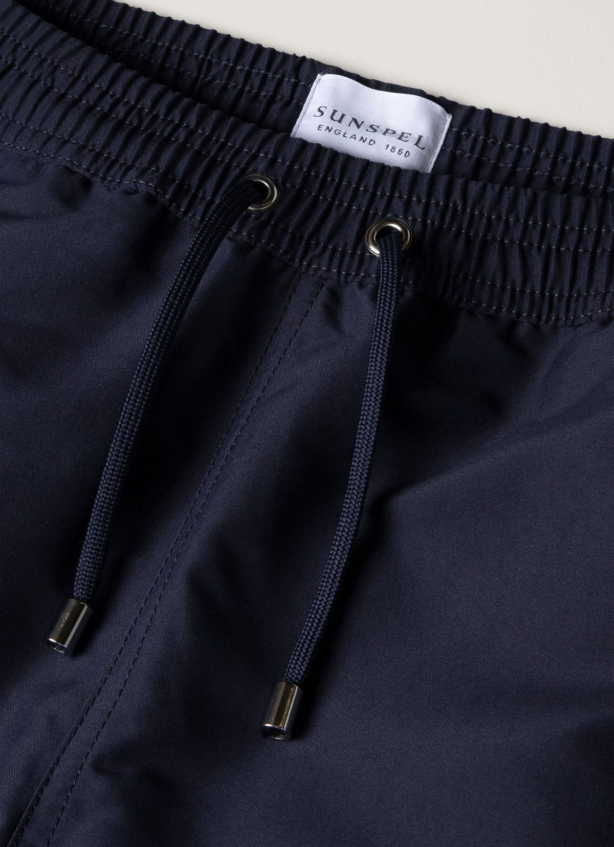 Mens Upcycled Marine Plastic Drawstring Swim Short In Navy 1