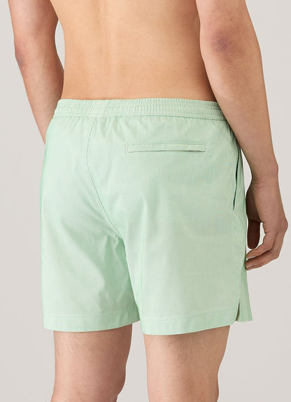 Mens Drawstring Swim Shorts In Bright Green White Mshr3705Fs Ston