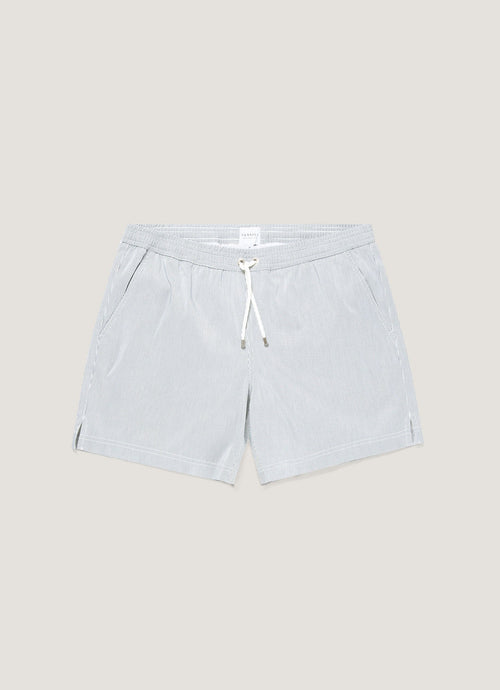 Mens Drawstring Swim Shorts In Navy White Mshr3705Fs Stop