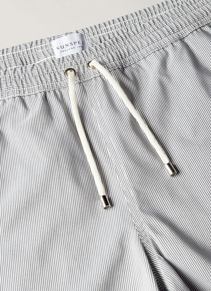 Mens Drawstring Swim Shorts In Navy White Mshr3705Fs Stop