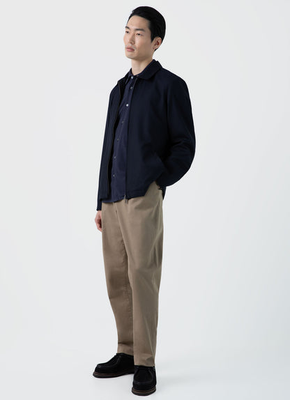 Mens Pima Pique Shirt In Navy