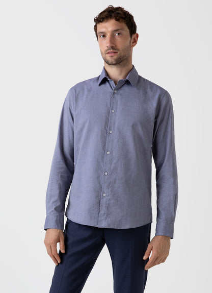 Men S Oxford Shirt In Dark Blue Oxford Msht2057 Bunu