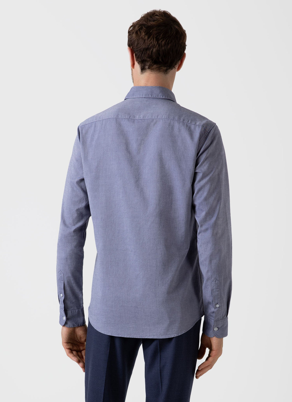 Men S Oxford Shirt In Dark Blue Oxford Msht2057 Bunu