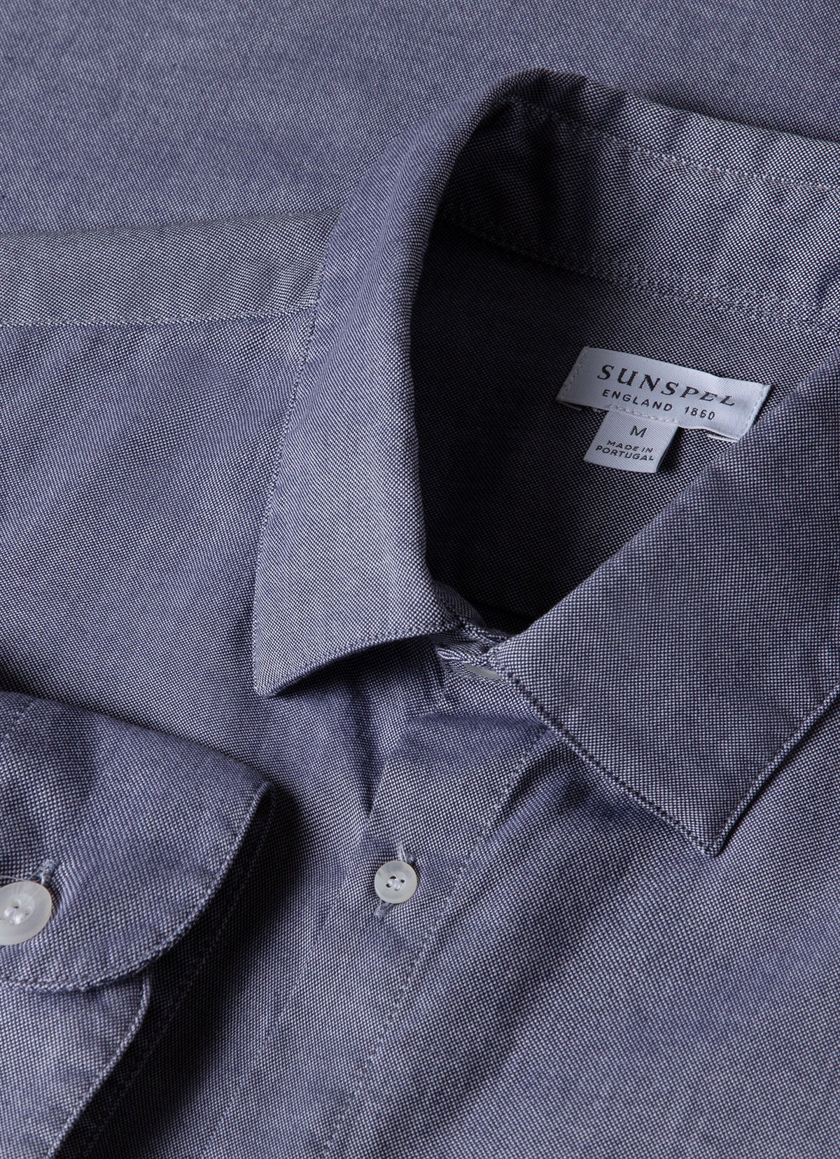 Men S Oxford Shirt In Dark Blue Oxford Msht2057 Bunu