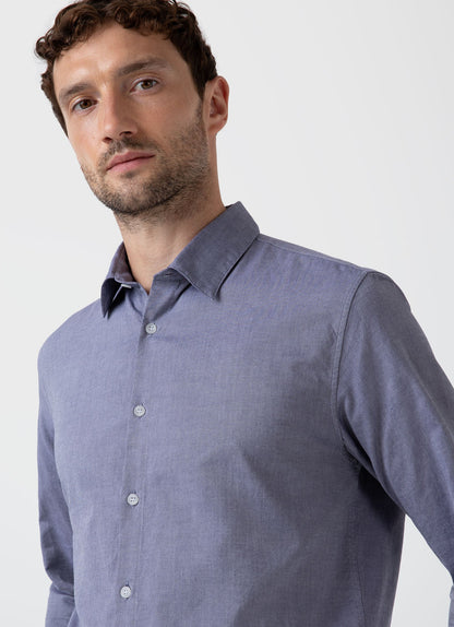 Men S Oxford Shirt In Dark Blue Oxford Msht2057 Bunu