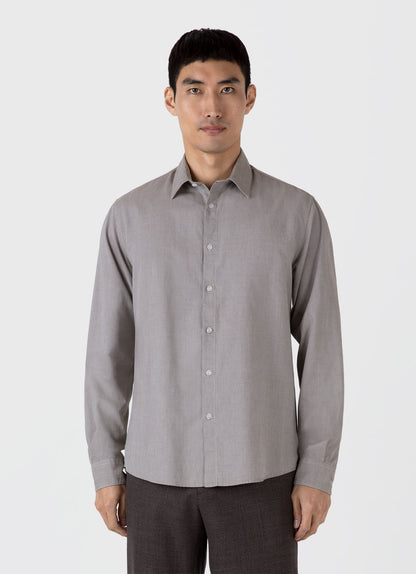 Mens Oxford Shirt In Light Khaki Msht2127 Gndx