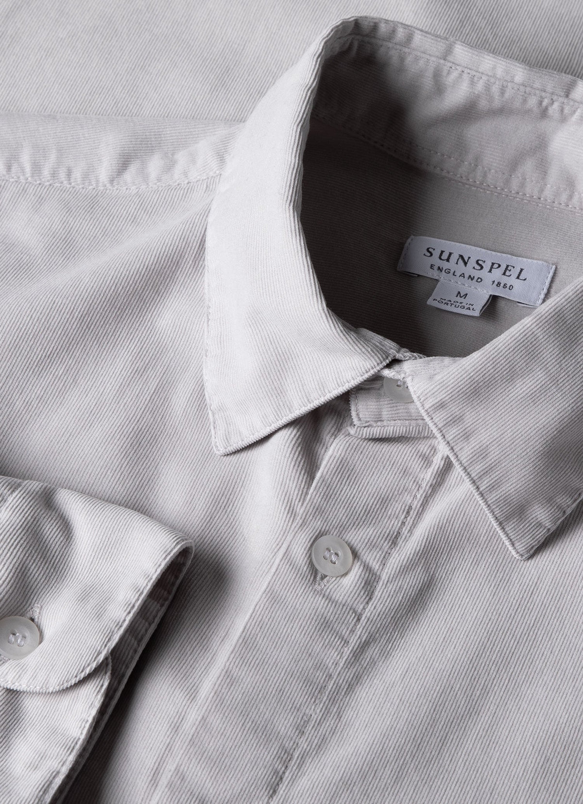 Mens Fine Cord Shirt In Putty Msht2058 Whhq