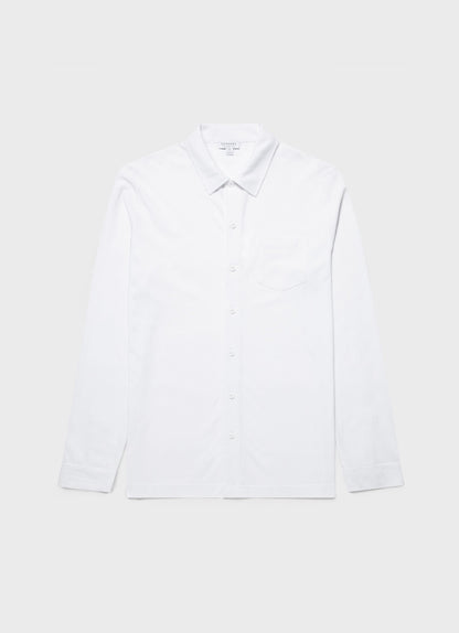 Mens Riviera Shirt In White Msht2072 Whaa