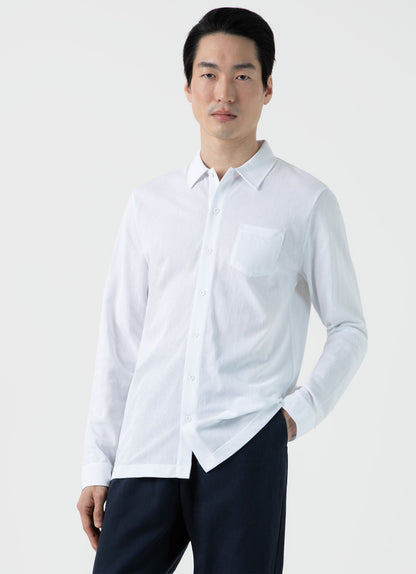 Mens Riviera Shirt In White Msht2072 Whaa