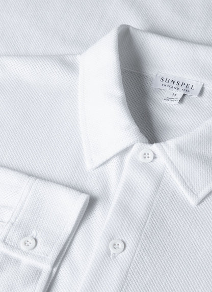 Mens Riviera Shirt In White Msht2072 Whaa