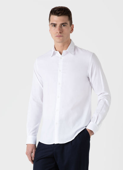 Mens Cotton Flannel Shirt In White Msht2075 Whaa