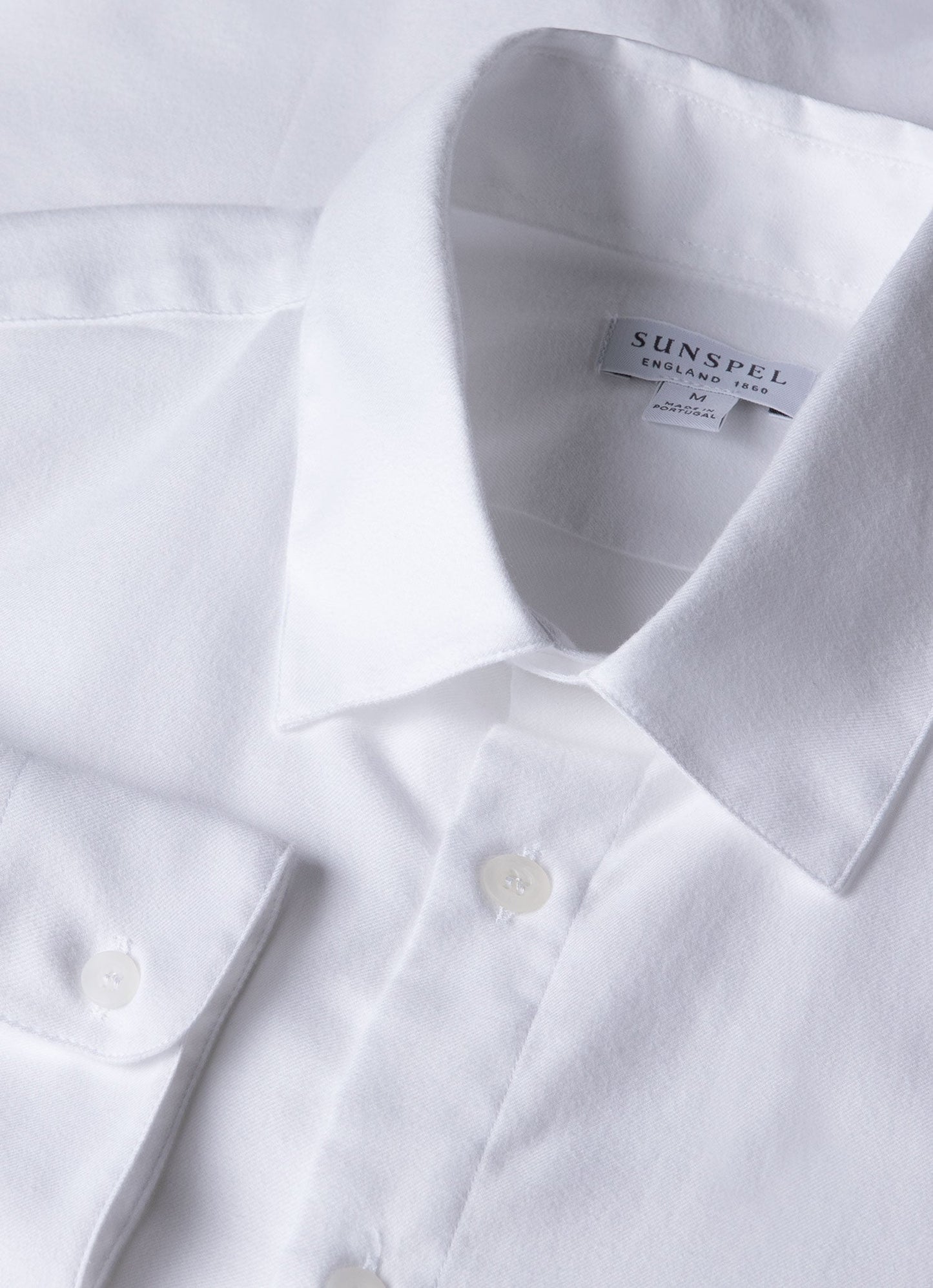 Mens Cotton Flannel Shirt In White Msht2075 Whaa