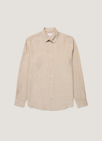 Mens Linen Shirt In Hazelwood Msht2106 Brgt