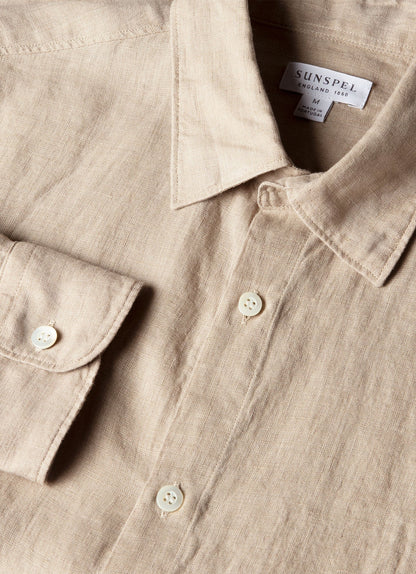 Mens Linen Shirt In Hazelwood Msht2106 Brgt