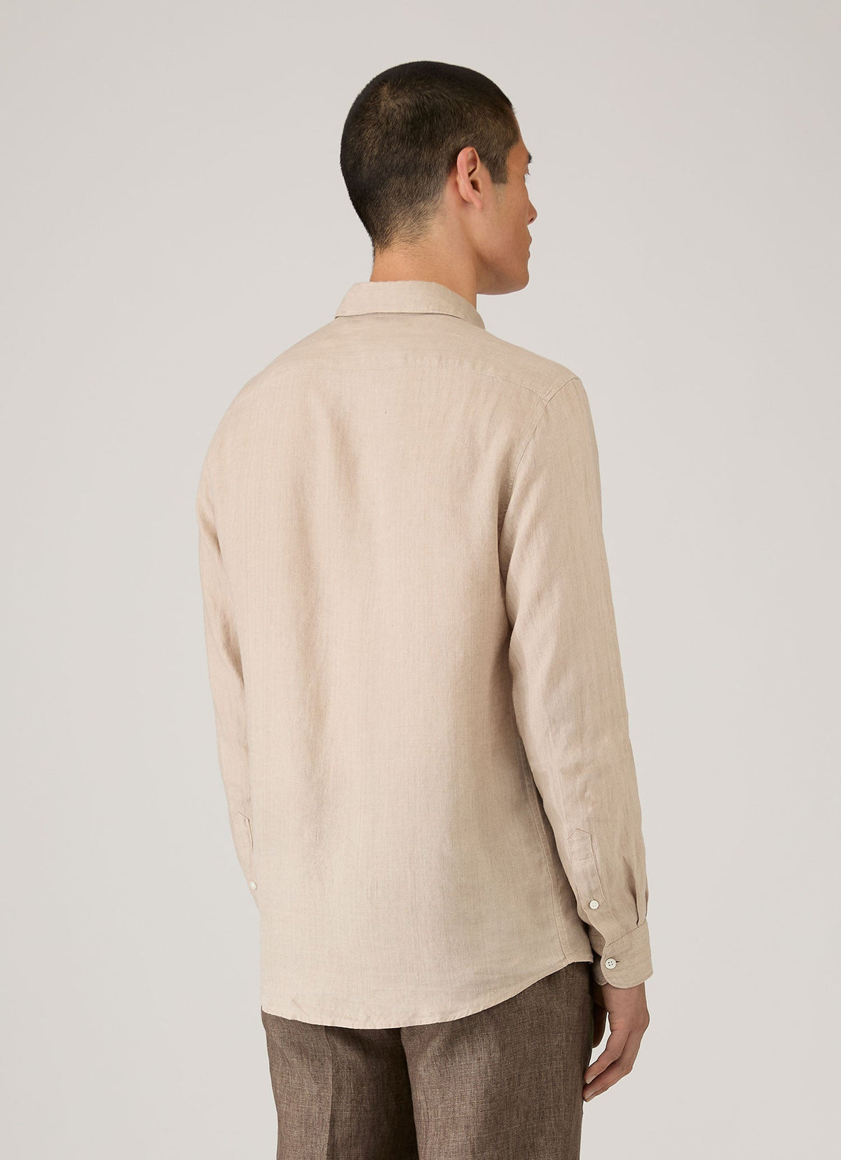 Mens Linen Shirt In Hazelwood Msht2106 Brgt