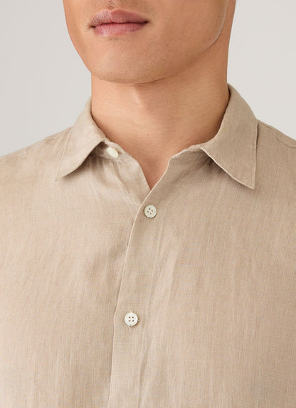 Mens Linen Shirt In Hazelwood Msht2106 Brgt