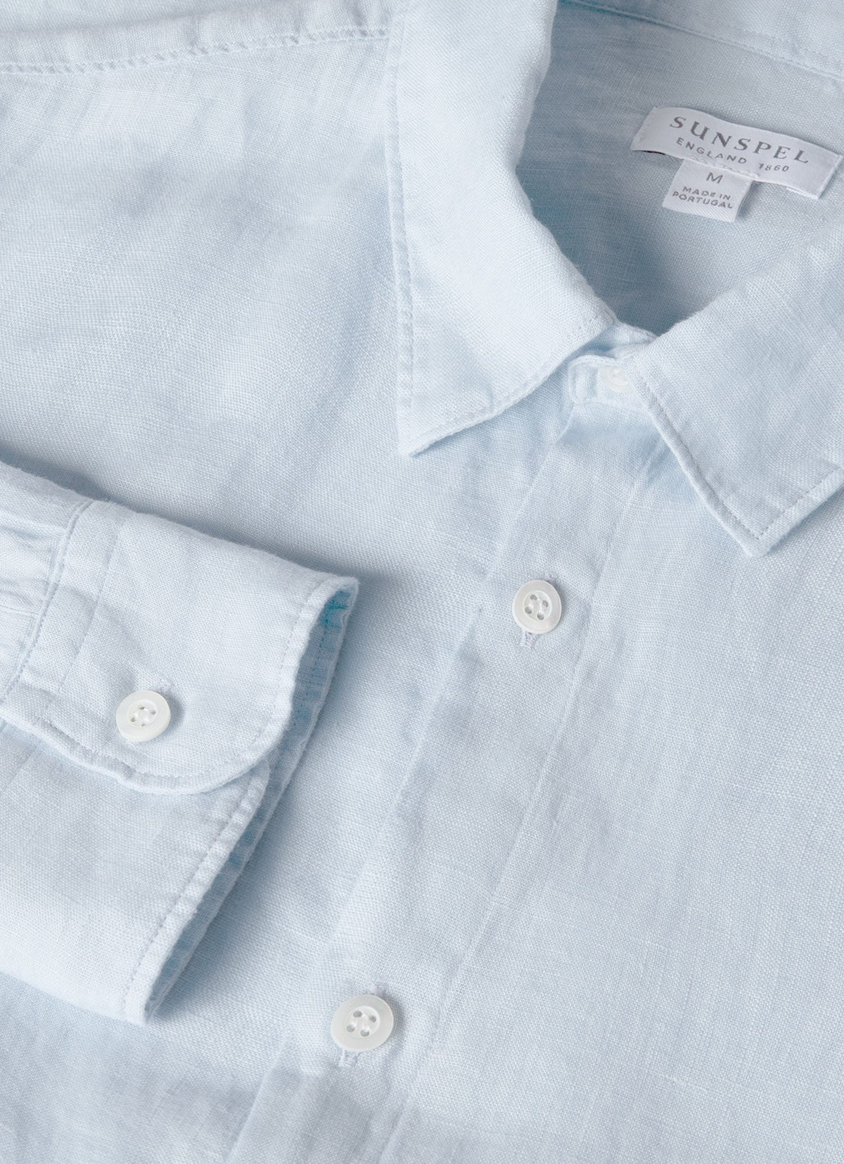 Mens Linen Shirt In Light Blue Msht2106 Buwg
