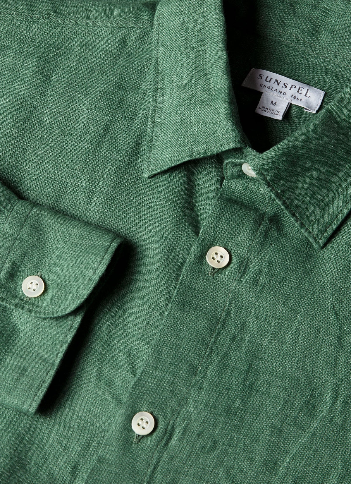 Mens Linen Shirt In Bright Green Msht2106 Gnjc