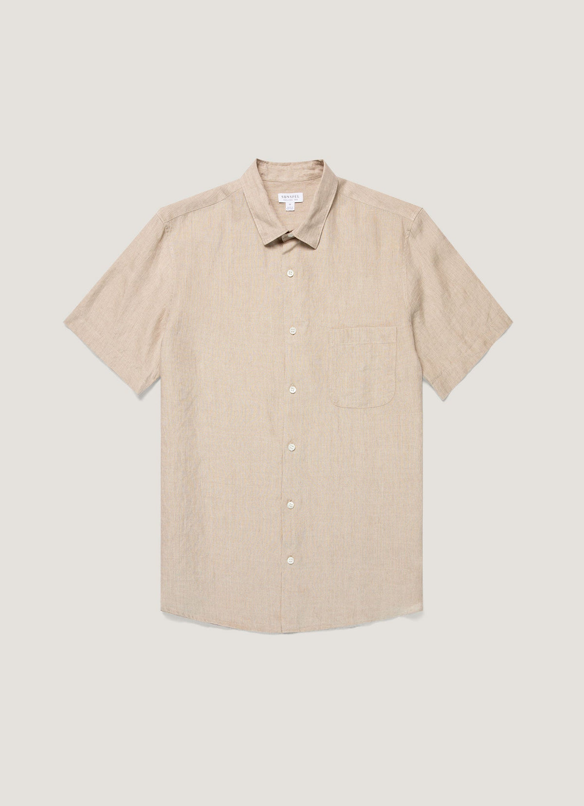 Mens Short Sleeve Linen Shirt In Hazelwood Msht2119 Brgt