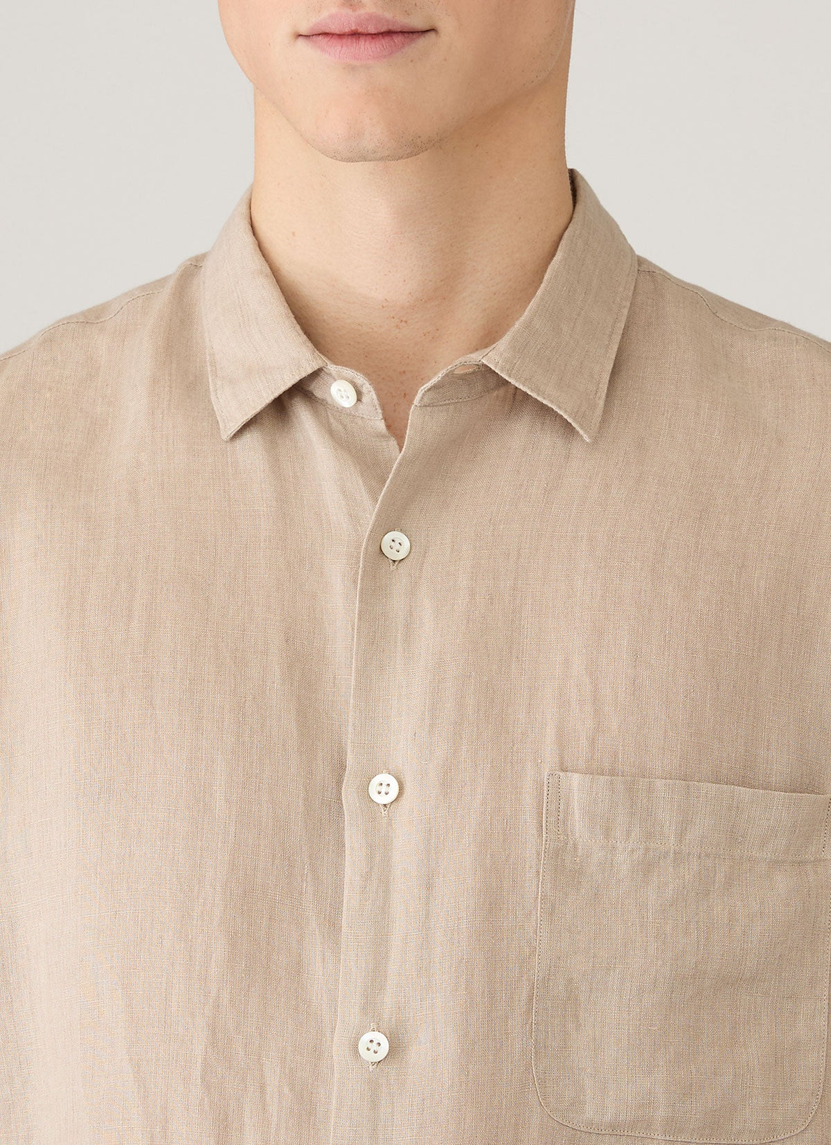 Mens Short Sleeve Linen Shirt In Hazelwood Msht2119 Brgt