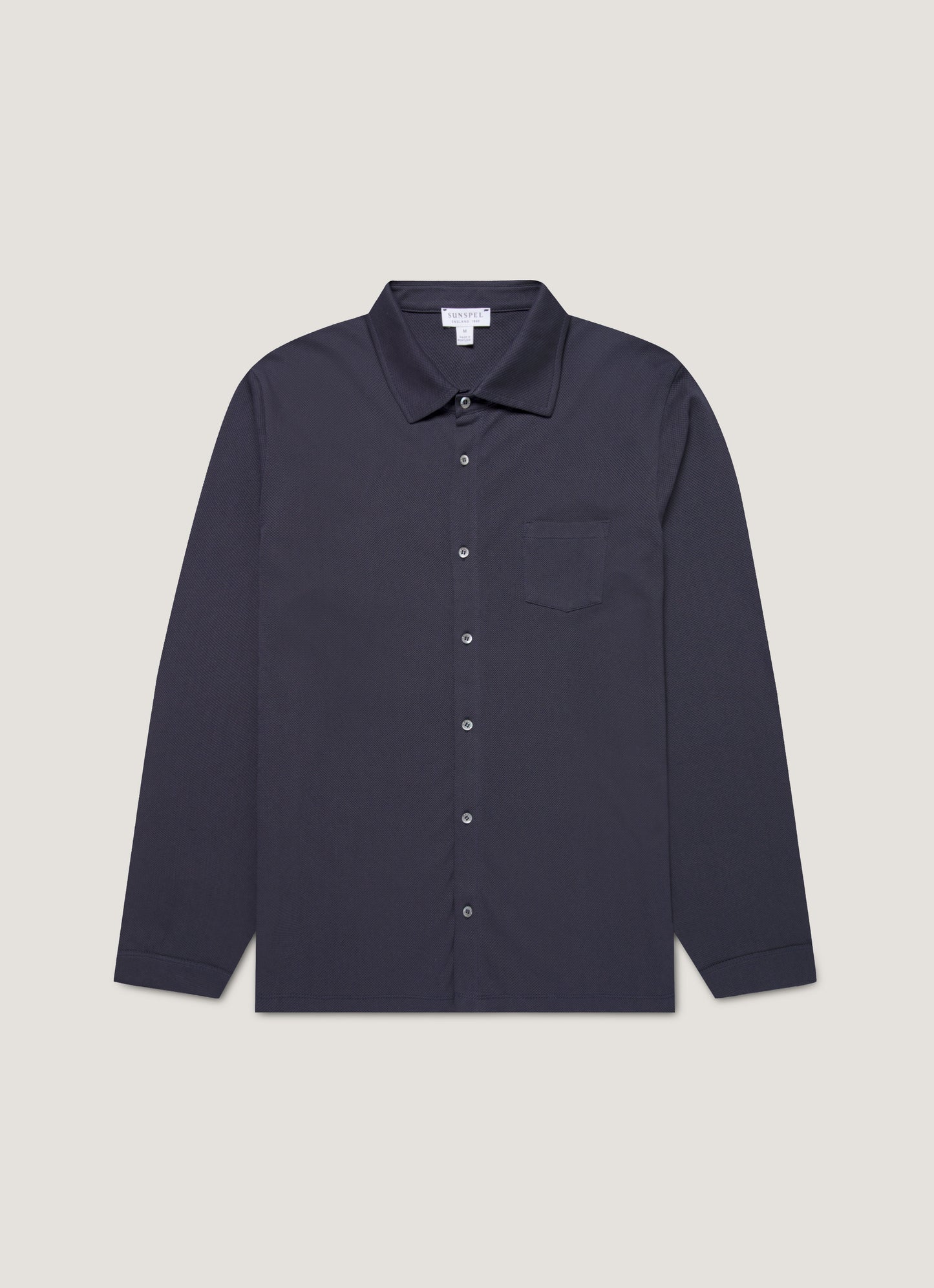 Mens Formal Riviera Shirt In Navy Msht2121 Buaa