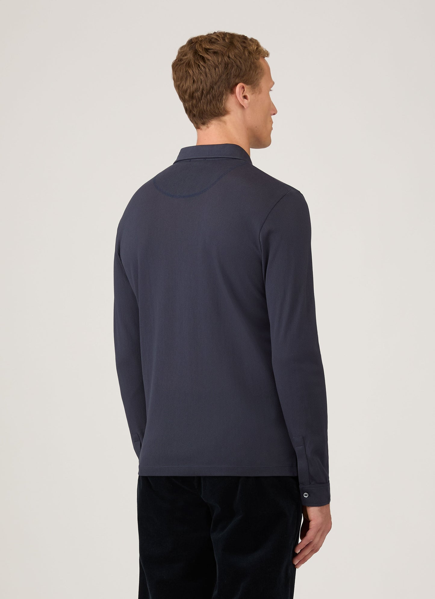 Mens Formal Riviera Shirt In Navy Msht2121 Buaa