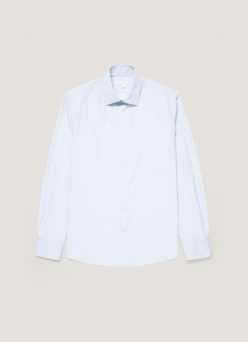 Mens Sea Island Cotton Shirt In Ink Blue Msht2122 Stmx