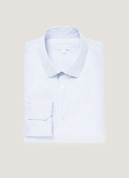 Mens Sea Island Cotton Shirt In Ink Blue Msht2122 Stmx