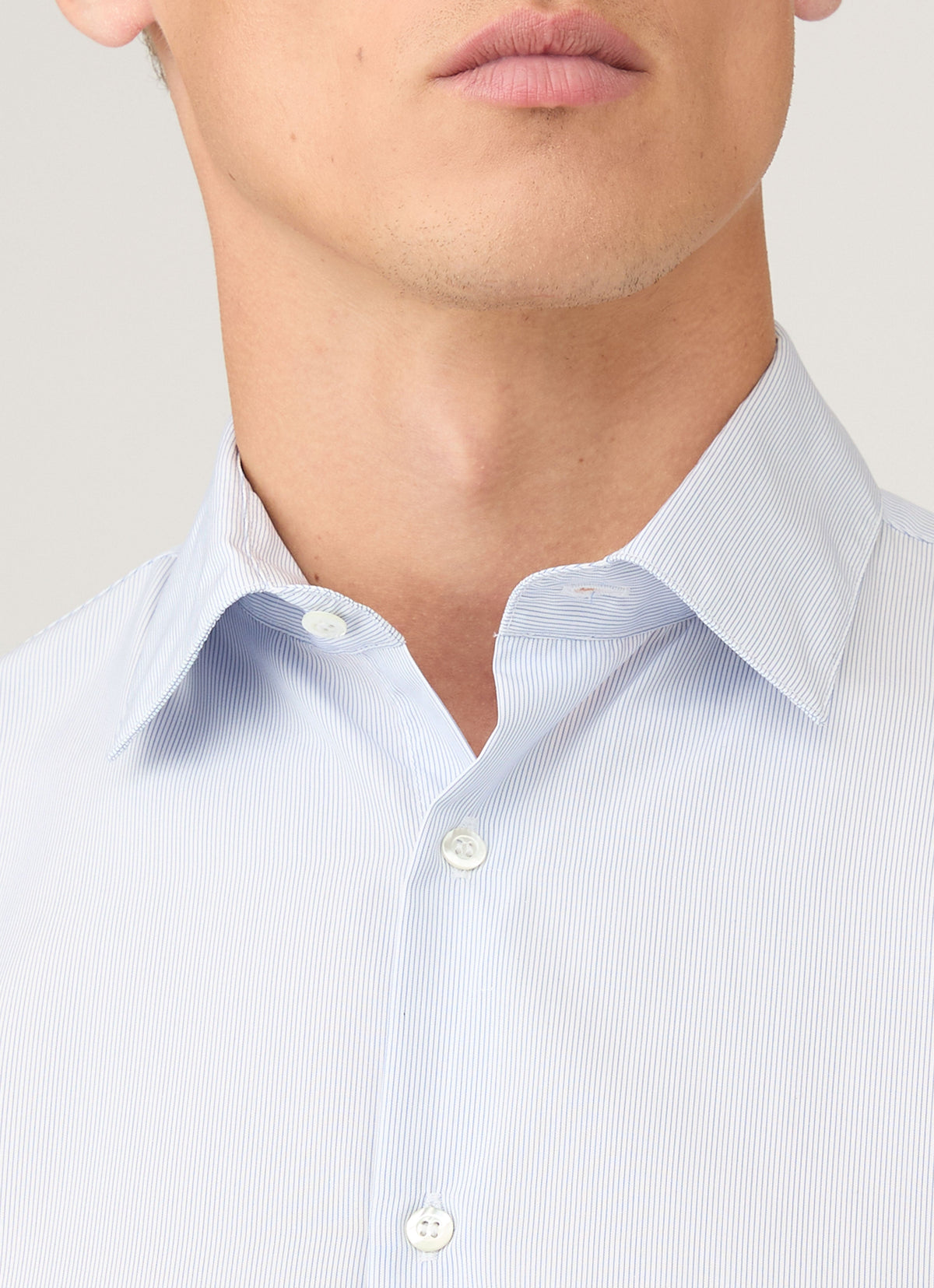 Mens Sea Island Cotton Shirt In Ink Blue Msht2122 Stmx