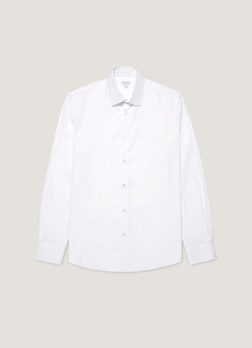 Mens Cotton Stretch Shirt In White Msht2123 Whaa